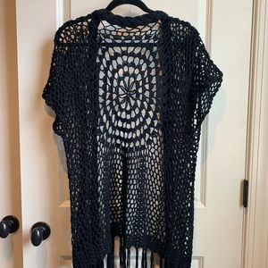 Altard State Black Fringe Sweater